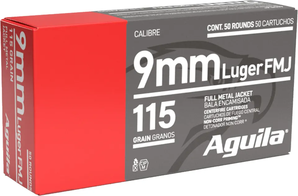 AGU 9MM 115GR FMJ 50RD 20BX/CS