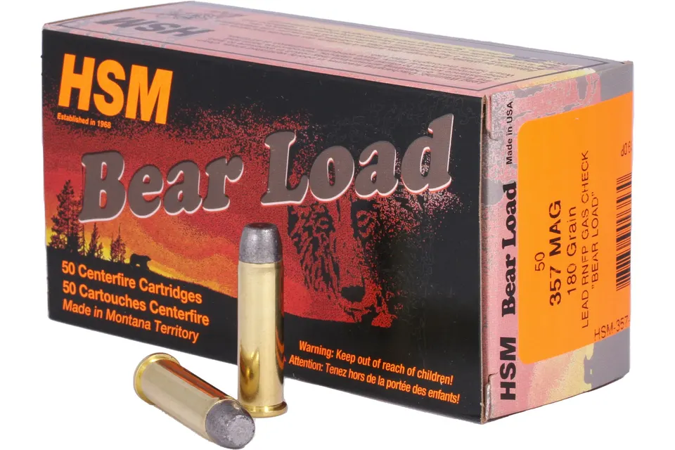 HSM 357 180GR BEAR RNFP 50RD 10BX/CS