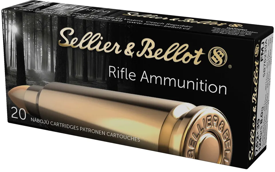 S&B 7.62X39 124GR FMJ 20RD 30BX/CS