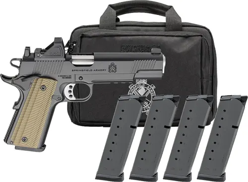 SPRINGFIELD 1911 OPERATOR AOS 45 ACP 5" 8RD 4 MAGS GEAR PAC