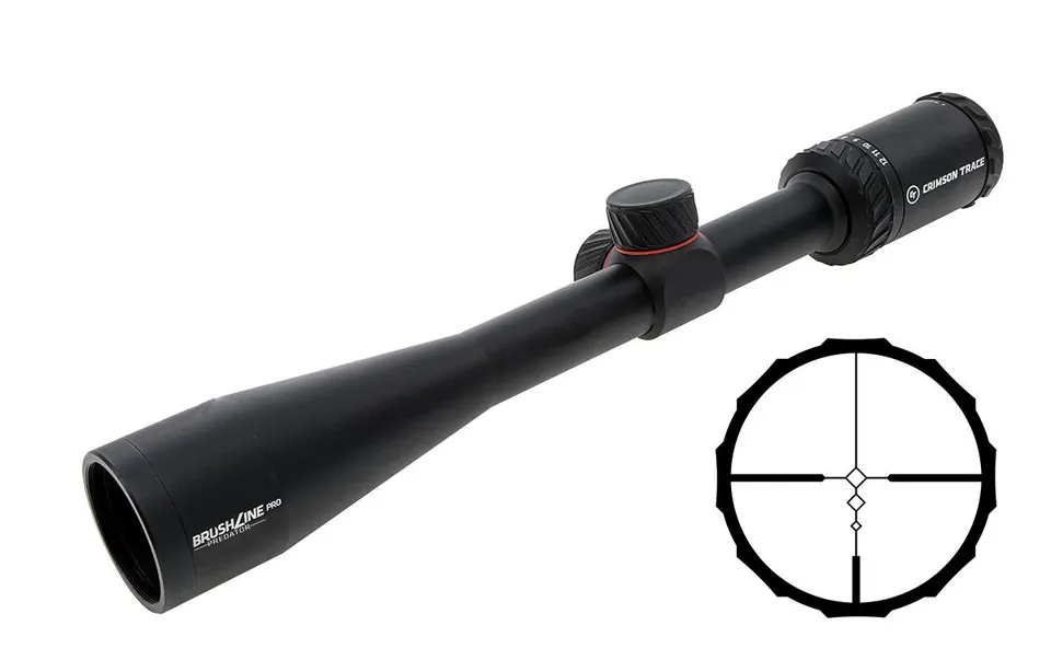 BRUSHLINE PRO 4-12X40 1" PRED — RIFLESCOPE | PREDATOR RETICLE