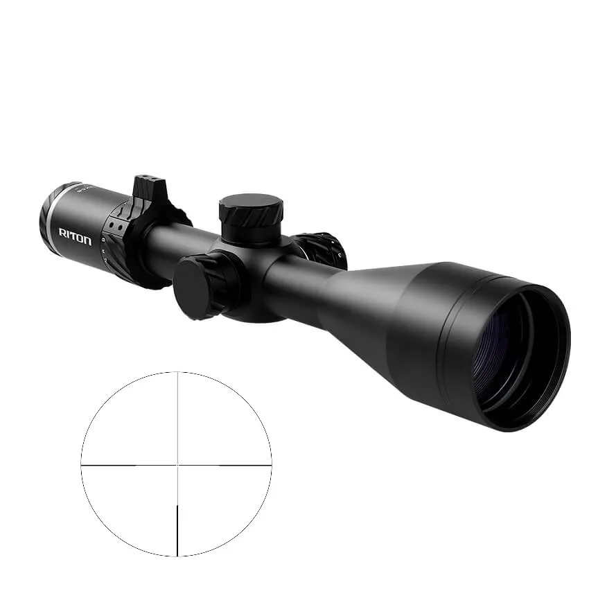 3 PRIMAL 3-12X56 30MM ILL DPX — MATTE BLACK | CENTERDOT DUPLEX