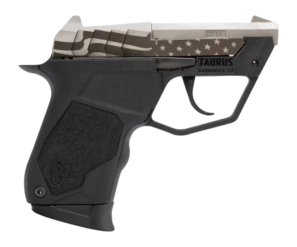 22TUC 22LR BLK/FLAG 2.5" 9+1 — 1-22TUC139-USFLAG