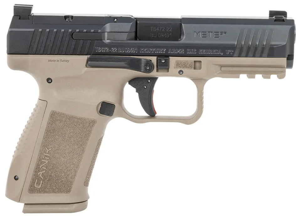 METE SF 9MM BLK/FDE 15+1 — OPTICS READY SLIDE CUT