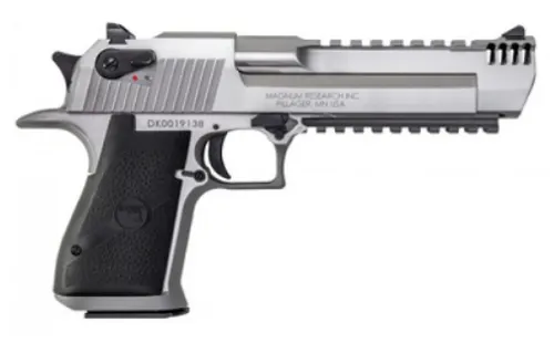 DESERT EAGLE 50AE SS 6" MZL BK — BOTTOM RAIL|INTEGRAL MZL BRAKE