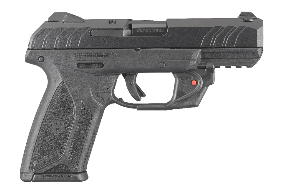 SECURITY9 9MM BK 4" 15+1 LASER — 3816 | VIRIDIAN RED LASER