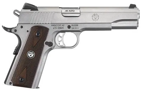SR1911 45ACP SS/WD 5" 8+1 FS — 6700  FIXED NOVAK 3-DOT SIGHTS