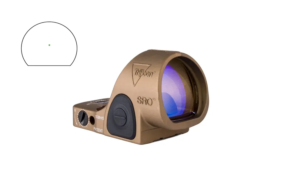 SRO SIGHT LED 2.5 MOA GRN BRWN — SRO2-2500035 | ADJ GREEN DOT