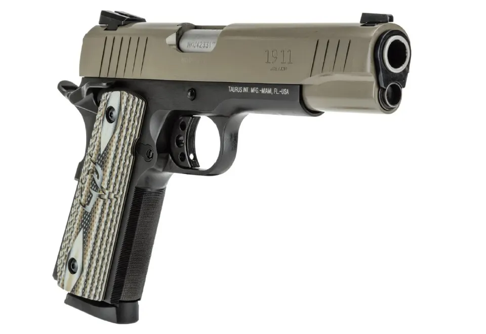 1911FS 45ACP SAND 5" 8+1 AS — 1-191101S-VZ | CUSTOM VZ GRIPS
