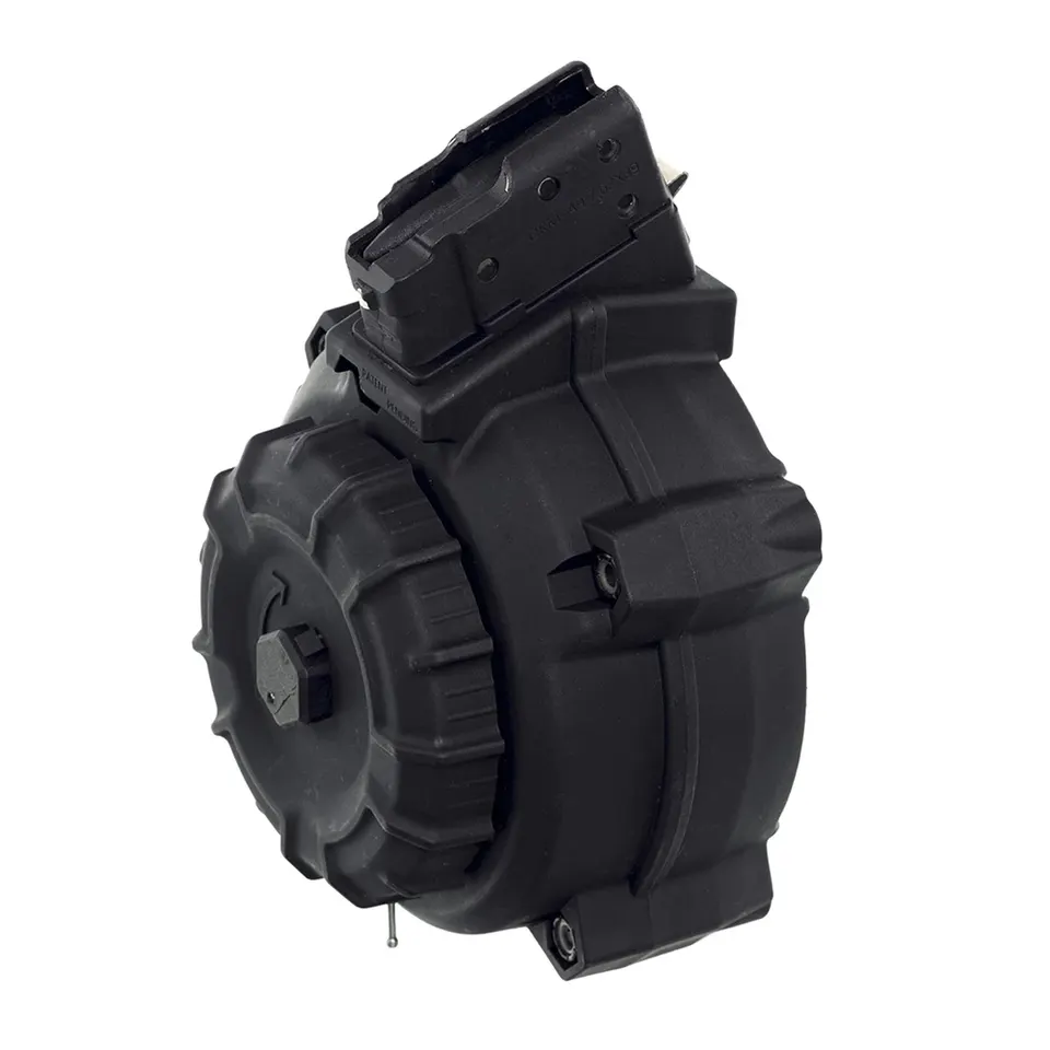 AK-47 7.62X39 50RD DRUM — BLACK POLYMER