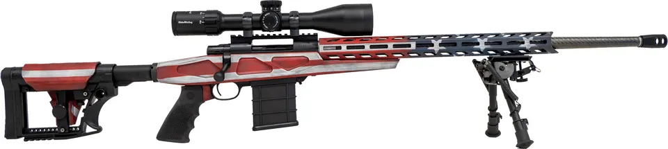 HOWA APC USA FLAG CF 6.5CR PKG — CERAKOTE US FLAG SCOPE PKG