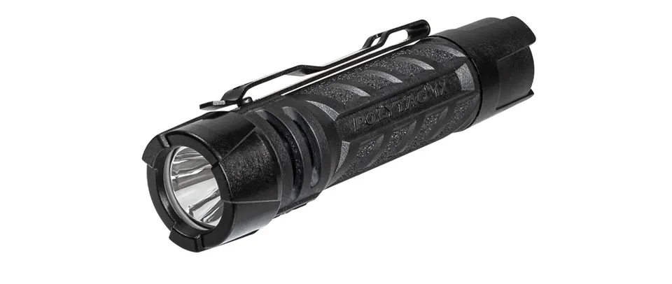 POLYTAC 1X 500LM EDC BLK — SURE GRIP FLASHLIGHT