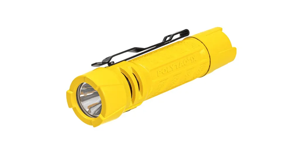 POLYTAC 1X 500LM EDC YELLOW — SURE GRIP FLASHLIGHT