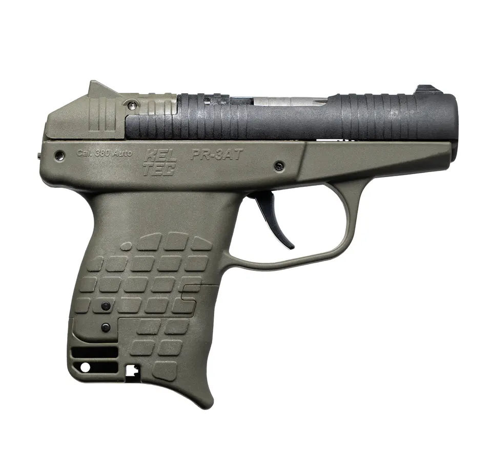 PR-3AT .380ACP 13+1 BLK/GRN — BLACK SLIDE/GREEN FRAME