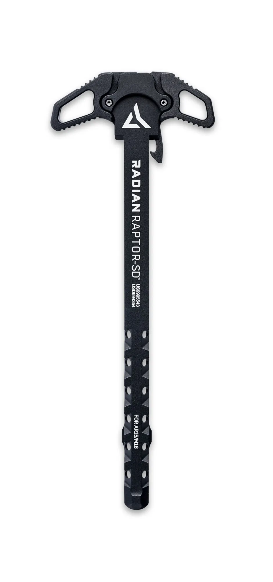 RAPTOR SD CHARGING HANDLE BLK — AMBI | SUPPRESSOR OPTIMIZED