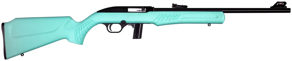 RS22 22LR BLK/TEAL 18" 10+1  # — SEMI-AUTO|FIBER OPTIC SIGHTS
