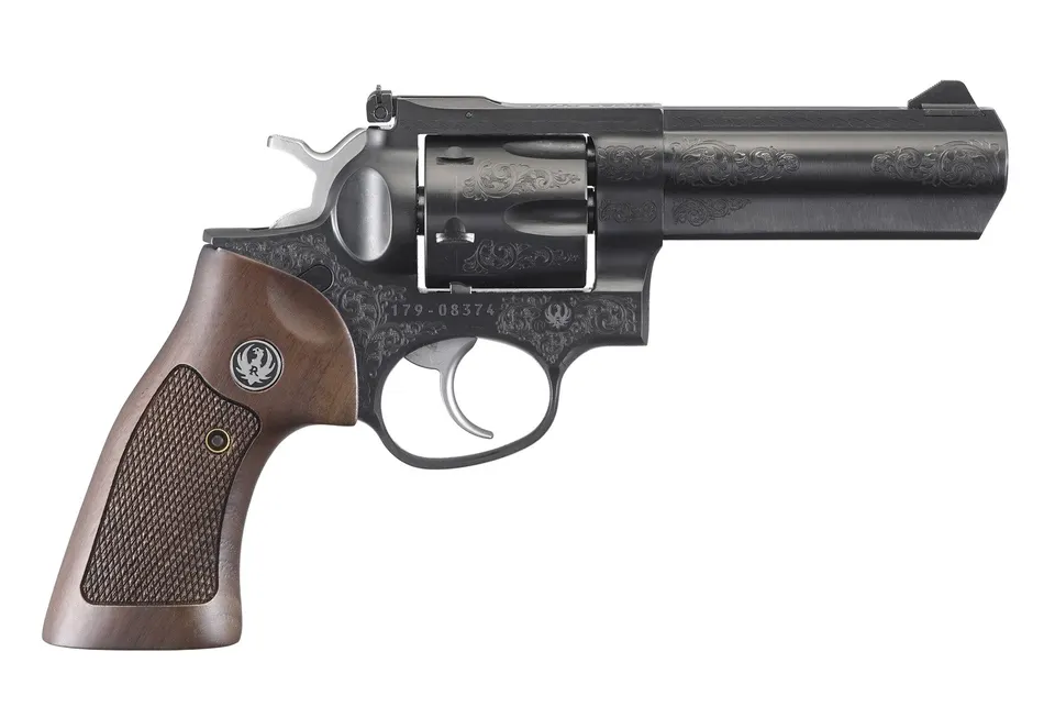 GP100 DELUXE 357MAG BLUE 4"  # — 1783  CUSTOM ENGRAVED