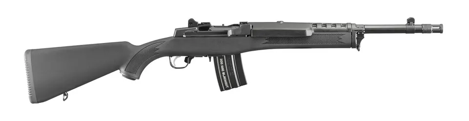 MINI-14 TACT 300BLK BL/SY 20RD — 5864|TWO 20RD MAGS|5/8-24 TPI