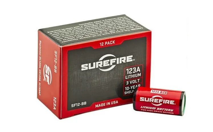 SF123A LITHIUM 3VOLT BATT 12PK — 12 COUNT BOX|10 YR SHELF LIFE