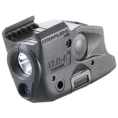 TLR-6 RAIL SA XD 100LM BLACK — TACTICAL LIGHT W/RED LASER