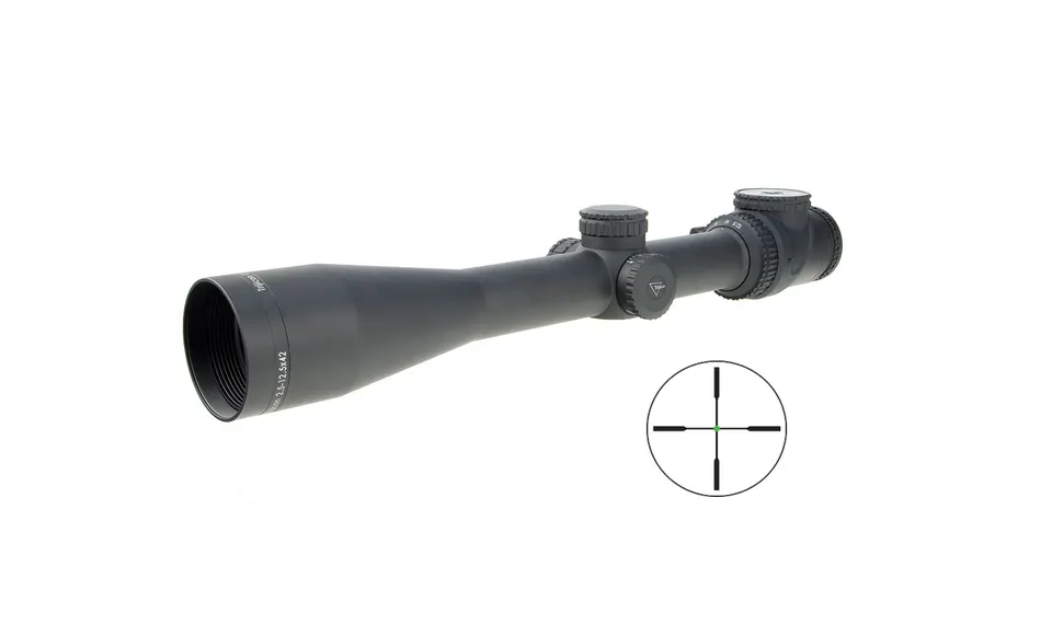 ACCUPNT 2.5-12.5X42 DPX 30MM — STD DUPLEX CROSSHAIR|GREEN DOT